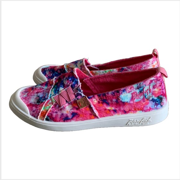 NWOT BLOWFISH MALIBU  Pink Tie Dye Venus Slip on Sneakers Women's 6/Kids 4 - Picture 4 of 5